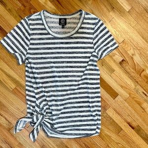 Bobeau Side Tie Knit Top